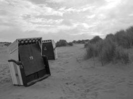 a ilha do borkum dentro a alemão norte mar foto