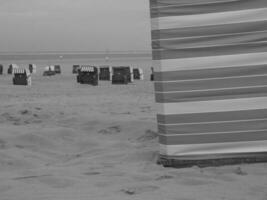 a ilha do borkum dentro a alemão norte mar foto