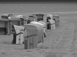 a ilha do borkum dentro a alemão norte mar foto