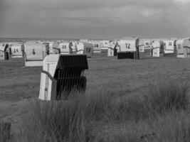 a de praia do spiekeroog ilha foto