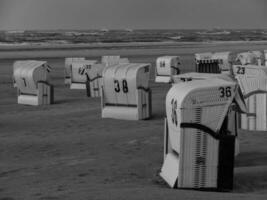 a de praia do spiekeroog ilha foto