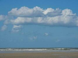 na praia de spiekeroog foto