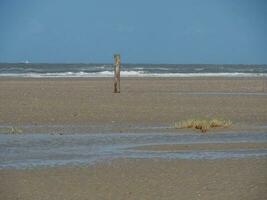 na praia de spiekeroog foto