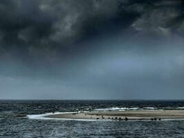 borkum ilha dentro a norte mar foto