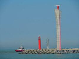 a cidade do ostende e a Belga costa foto