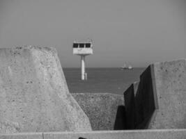 a cidade do ostende e a Belga costa foto