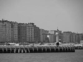 a cidade do ostende e a Belga costa foto