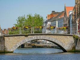 a cidade do Bruges dentro Bélgica foto