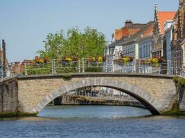 a cidade do Bruges dentro Bélgica foto