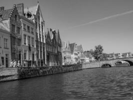 a cidade do Bruges dentro Bélgica foto