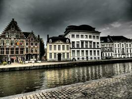 a cidade do cavalheiro dentro Bélgica foto