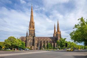 Catedral de São Patrício em Melbourne, Austrália foto