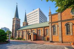 Nossa Senhora da Catedral de Lourdes em Daegu, na Coréia do Sul foto