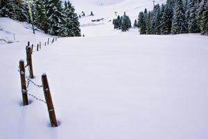 paisagem de inverno nevado foto