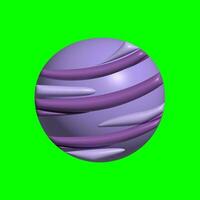 3d galáxia planeta ativos com tela verde fundo foto