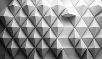 3d papel de parede do geometria azulejos desgastado arestas. Alto qualidade desatado realista textura foto