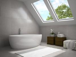interior moderno banheiro renderização em 3d foto