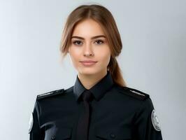 jovem polícia mulher foto