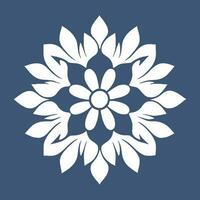 flor logotipo vetor simples abstrato plano mandala tatuagem plantar cor Flor floreta flor estêncil foto