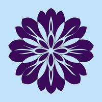 flor logotipo vetor simples abstrato plano mandala tatuagem plantar cor Flor floreta flor estêncil foto