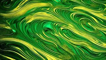 a esmeralda verde água com dourado areia, luxo e mistério conceito ai gerado foto