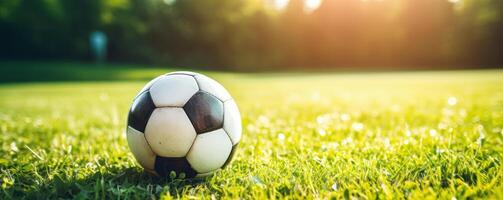 futebol publicidade fundo, futebol torneio concorrência e Treinamento para social meios de comunicação publicar. generativo ai foto