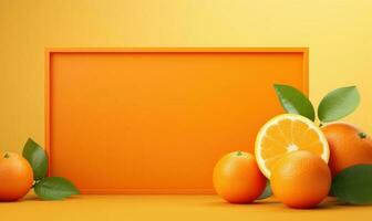 laranja publicidade fundo para social meios de comunicação publicar, suculento fruta para saudável nutrição. generativo ai foto