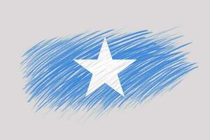 3d bandeira do Somália em vintage estilo escova fundo. foto