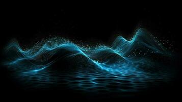 a abstrato representação do som ondas e música frequências. generativo ai foto