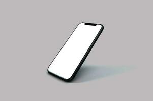 realista Smartphone brincar, em branco tela Móvel telefone brincar foto