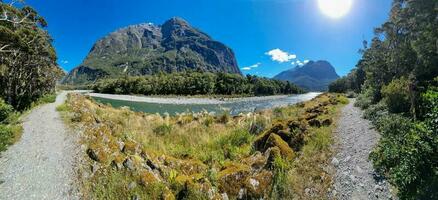 Milford som, zona sul, Novo zelândia foto