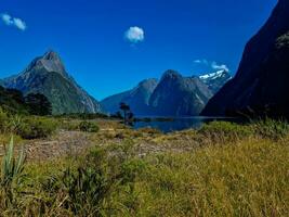 Milford som, zona sul, Novo zelândia foto