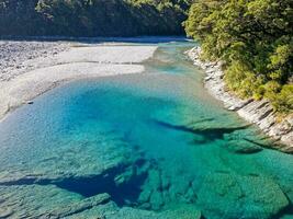 azul piscinas dentro Novo zelândia foto