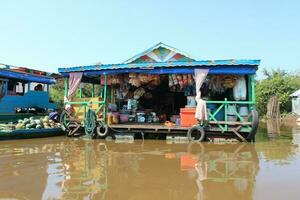 Tonle seiva lago, Camboja foto