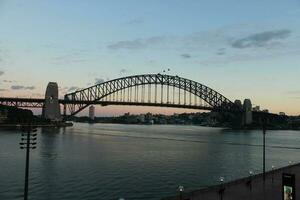 Sydney panorâmico Porto ponte foto