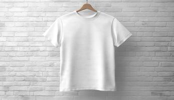 em branco camiseta para brincar Projeto ai generativo foto