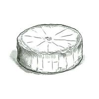 fatia queijo Camembert queijo ai gerado foto