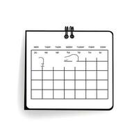 cronograma calendário ai gerado foto