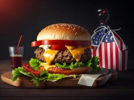 a melhor quente picante hamburguer fotografia imagens vai satisfazer seu desejos, generativo ai foto