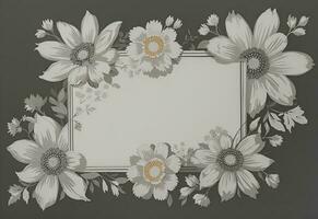 artificial vintage estilo abstrato impressão floral fundo foto