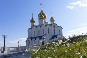 igreja de São Nicolau, o fazedor de maravilhas petropavlovsk kamchatsky, rússia foto