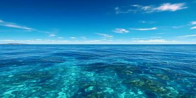 oceano onda azul água fundo. ai gerado foto