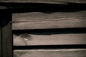 rústico de madeira quadro, Armação com caloroso iluminação. ai gerado. foto