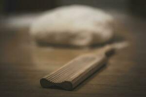 caseiro nhoque, tradicional italiano cozinha foto