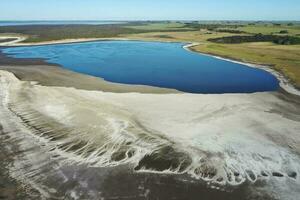 histórico permanece do velho sal exploração, Salinas grande, la pampa, Argentina. foto