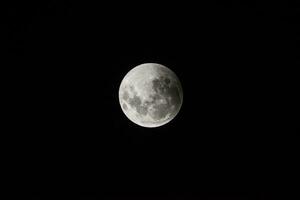 sangue lua, eclipse visto de, la pampa, janeiro 21, 2019 Argentina foto