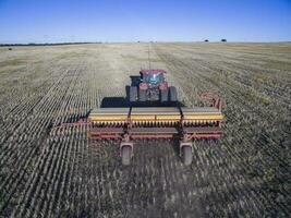 direto semeadura, agrícola maquinaria, dentro la pampa, Patagônia, Argentina foto