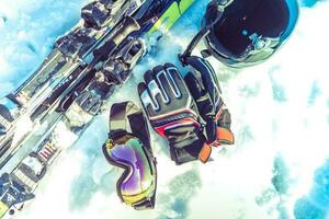 esqui esporte equipamento foto