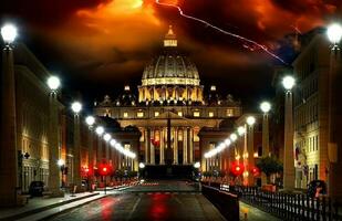 tempestade sobre a Vaticano foto
