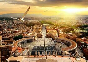 panorâmico Visão do Vaticano foto